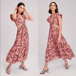 A.L.C. Alexandria Cutout Waist Maxi Dress